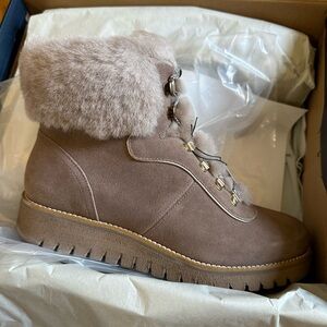NEW Cole Haan ZeroGrand Explore Upstate Waterproof Shearling Hiking Boots size 9